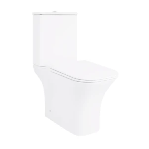 Унітаз-компакт Qtap Presto безобідковий з сідінням Soft-close QT24221217AW