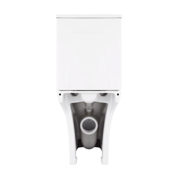 Унитаз-компакт Qtap Presto Quadro безободковый с сиденьем Soft-close QT24221215AW - 6 фото