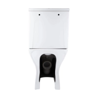 Унитаз напольный Qtap Aries Rimless безободковый с сиденьем Soft-close WHITE QT03228302W - 6 фото