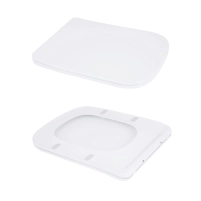 Унитаз напольный Qtap Aries Rimless безободковый с сиденьем Soft-close WHITE QT03228302W - 7 фото
