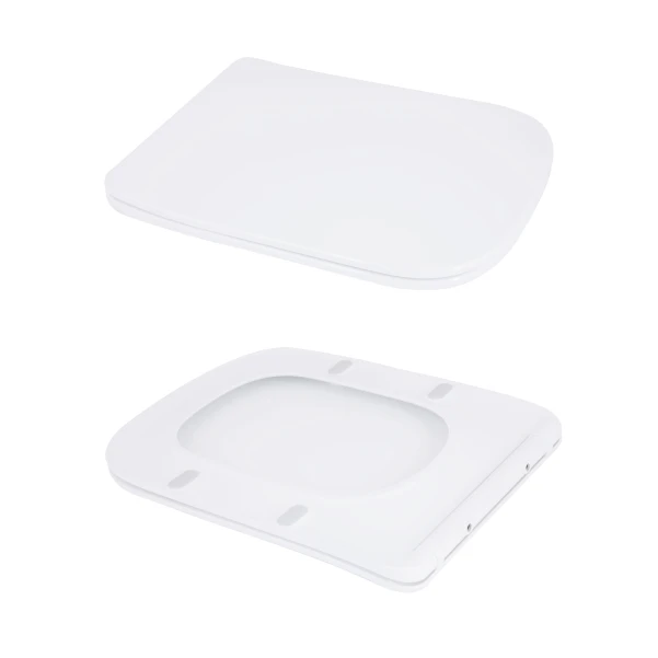 Унитаз напольный Qtap Aries Rimless безободковый с сиденьем Soft-close WHITE QT03228302W - 7 фото