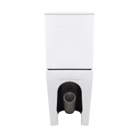 Унітаз-компакт Qtap Crow Eco безобідковий з сідінням Soft-close QTCRO27W48750 - 6 фото