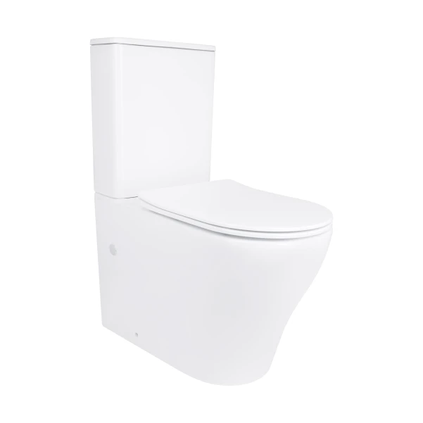 Унітаз-компакт Qtap Crow Eco безобідковий з сідінням Soft-close QTCRO27W48750