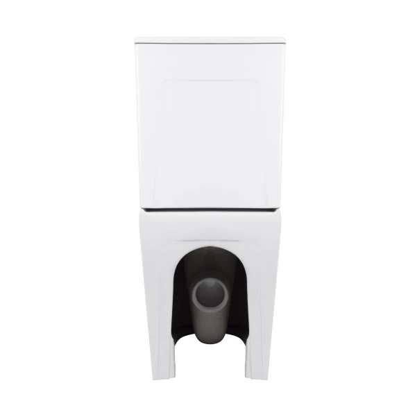 Унітаз-компакт Qtap Crow Eco безобідковий з сідінням Soft-close QTCRO27W48750 - 6 фото