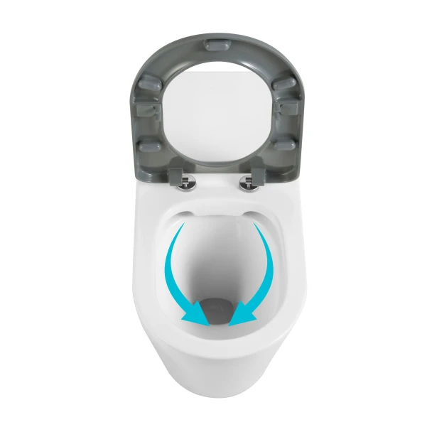 Унітаз підлоговий Qtap Jay Eco Ultra Quiet з сидінням Soft-close 640x360x835 мм QTJAY27W48749 White - 6 фото