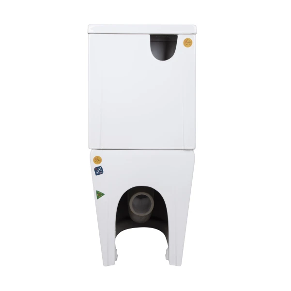 Унітаз підлоговий Qtap Robin New Ultra Quiet безобідковий з сидінням Soft-close WHITE QT13226083AW - 7 фото