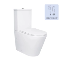 Унітаз підлоговий Qtap Tern Ultra Quiet безобідковий з сидінням Soft-Close QT17226003AW White