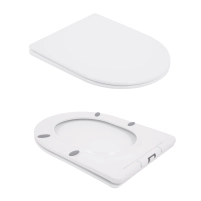 Унітаз підлоговий Qtap Tern Ultra Quiet безобідковий з сидінням Soft-Close QT17226003AW White - 8 фото