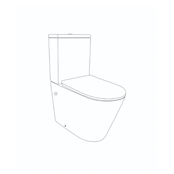 Унітаз підлоговий Qtap Tern Ultra Quiet безобідковий з сидінням Soft-Close QT17226003AW White - 1 фото