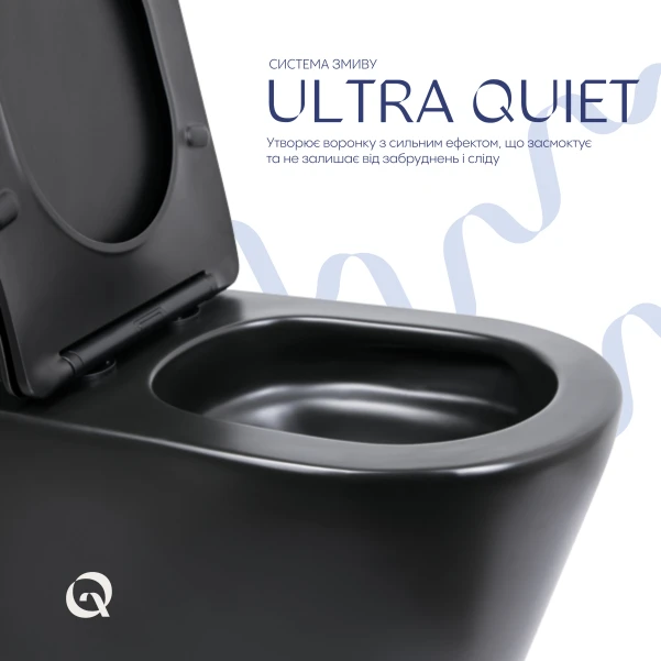 Унітаз підлоговий Qtap Swan Eco Ultra Quiet з сидінням Soft-close 640x360x835 мм QTSWA27W48748 White - 4 фото