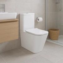 Унитаз-компакт Qtap Crow Eco безободковый с сиденьем Soft-close QTCRO27W48750 - 2 фото