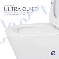 Унітаз підлоговий Qtap Swan Ultra Quiet з сидінням Soft-close 640x360x835 мм QT16222182TW White - 3 фото