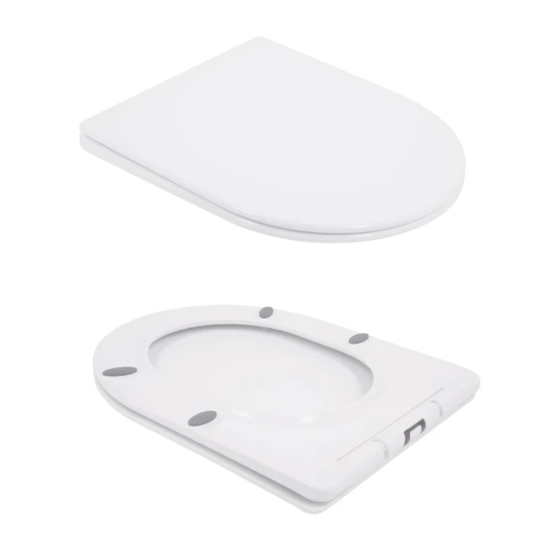 Унітаз підлоговий Qtap Swan Ultra Quiet з сидінням Soft-close 640x360x835 мм QT16222182TW White - 6 фото