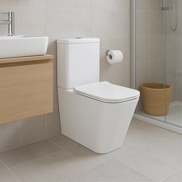Унитаз-компакт Qtap Crow безободковый с сиденьем Soft-close QT05222170W - 2 фото