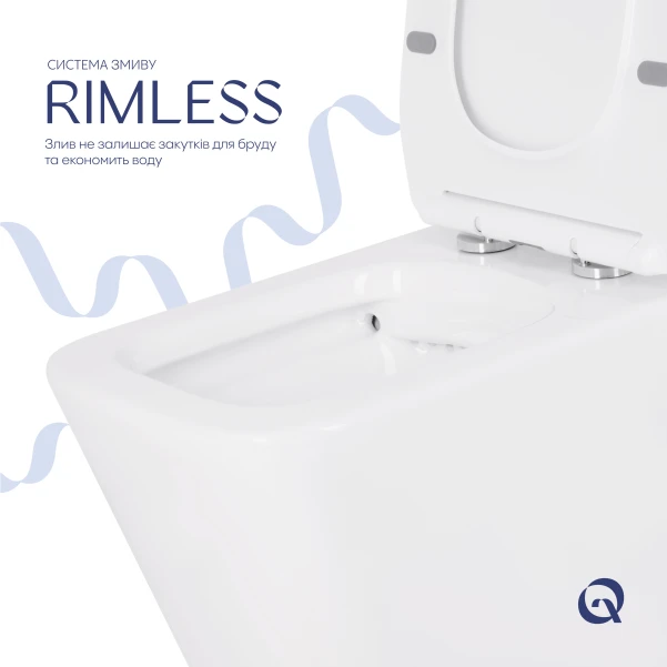 Унитаз-компакт Qtap Crow безободковый с сиденьем Soft-close QT05222170W - 5 фото