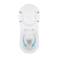 Унитаз подвесной Qtap Swan безободковый с сиденьем Soft-close QT16335178W - 5 фото