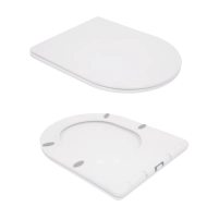 Унитаз подвесной Qtap Swan безободковый с сиденьем Soft-close QT16335178W - 7 фото