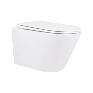 Унитаз подвесной Qtap Swan безободковый с сиденьем Soft-close QT16335178W