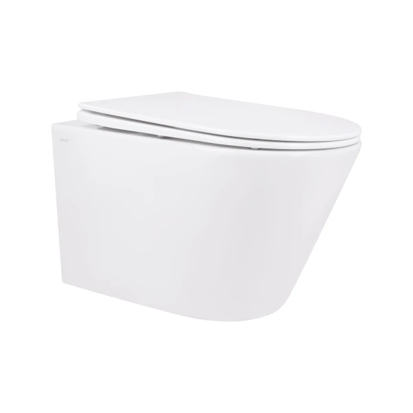 Унитаз подвесной Qtap Swan безободковый с сиденьем Soft-close QT16335178W
