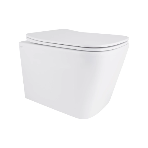 Унітаз підвісний Robin Ultra Quiet 490×365×325 мм, Anthracite, з сидінням Slim Duroplast / Soft-close / Quick Release QT13332381АSAN Qtap