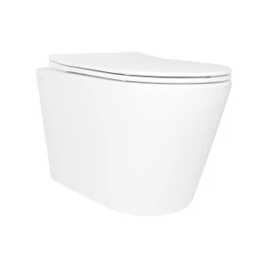 Унітаз підвісний Qtap Swan безобідковий з сідінням Soft-close QT16335178W