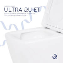 Унітаз підвісний Qtap Gemini безободковий з сидінням Soft-close QT2533076EUQMB - 4 фото