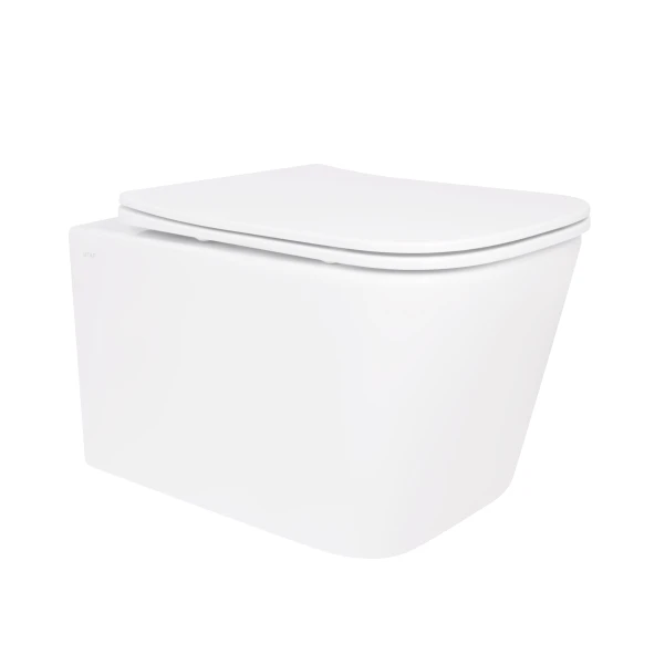 Унітаз підвісний Qtap Gemini безободковий з сидінням Soft-close QT2533076EUQMB