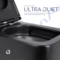 Унітаз підвісний Qtap Gemini безободковий з сидінням Soft-close QT2533076EUQW - 4 фото