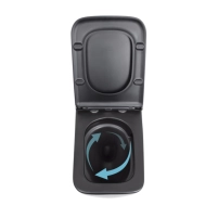 Унітаз підвісний Qtap Gemini безободковий з сидінням Soft-close QT2533076EUQW - 5 фото