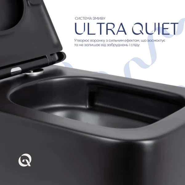 Унітаз підвісний Qtap Gemini безободковий з сидінням Soft-close QT2533076EUQW - 4 фото