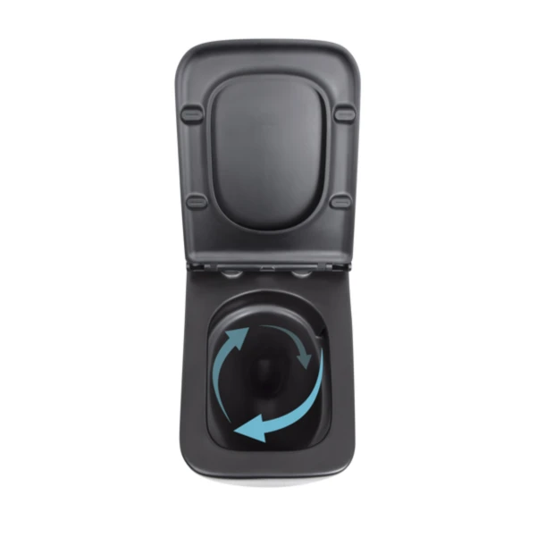 Унітаз підвісний Qtap Gemini безободковий з сидінням Soft-close QT2533076EUQW - 5 фото