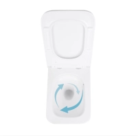 Унітаз підвісний Qtap Jay безобідковий з сідінням Soft-close QT07335175W - 5 фото