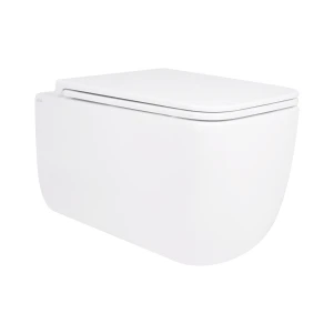Унітаз підвісний Qtap Jay безобідковий з сідінням Soft-close QT07335175W
