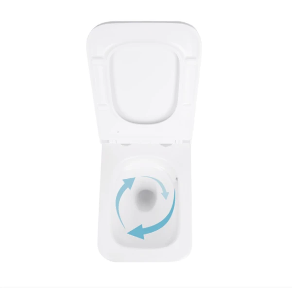 Унітаз підвісний Qtap Jay безобідковий з сідінням Soft-close QT07335175W - 5 фото