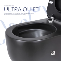 Унітаз підвісний Qtap Taurus безободковий з сидінням Soft-close QT2433084EUQW - 4 фото