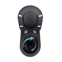 Унітаз підвісний Qtap Taurus безободковий з сидінням Soft-close QT2433084EUQW - 5 фото