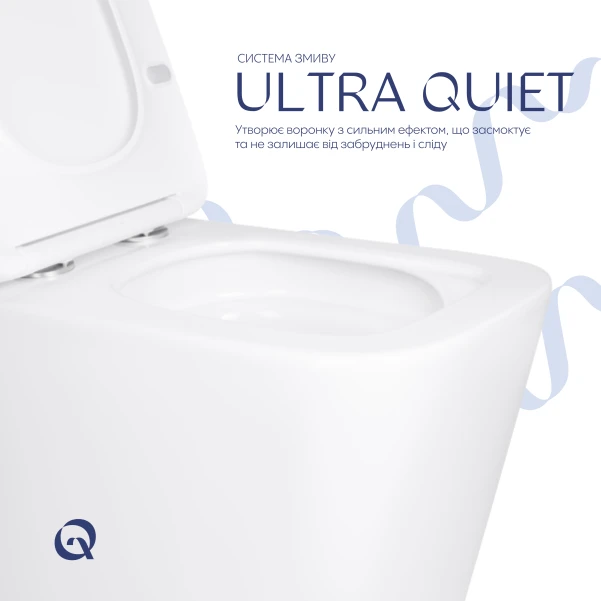 Унітаз підвісний Qtap Tern із сидінням Soft-close QT17332303ASW - 4 фото