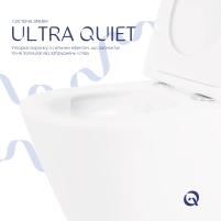 Унитаз подвесной Qtap Swan безободковый с сиденьем Soft-close QT16335180W - 4 фото