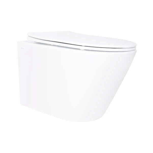 Унитаз подвесной Qtap Swan безободковый с сиденьем Soft-close QT16335180W