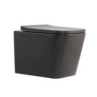 Унитаз подвесной Tern Ultra Quiet 490×365×325 мм, Anthracite, с сиденьем Slim Duroplast / Soft-close / Quick Release QT17332303ASAN Qtap