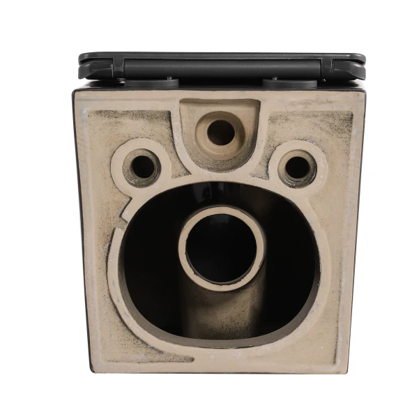 Унитаз подвесной Tern Ultra Quiet 490×365×325 мм, Anthracite, с сиденьем Slim Duroplast / Soft-close / Quick Release QT17332303ASAN Qtap - 6 фото