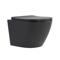 Унітаз підвісний Tern Ultra Quiet 490×365×325 мм, Anthracite, з сидінням Slim Duroplast / Soft-close / Quick Release QT17332303ASAN Qtap