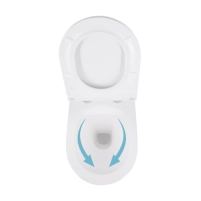Унитаз подвесной Qtap Robin безободковый с сиденьем Soft-close QT1333046ENRW - 6 фото