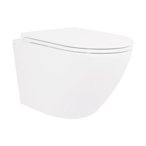 Унітаз підвісний Qtap Scorpio Ultra Quiet безобідковий з сидінням Soft-close MATT BLACK QT14332380AMB