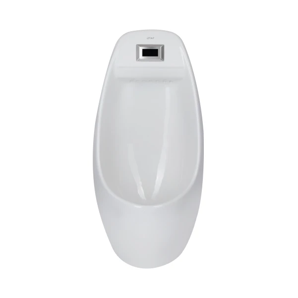 Пісуар підлоговий Qtap Scorpio з ІЧ-датчиком автоматичного змиву 430х370х990 White QT1488101HW - 2 фото