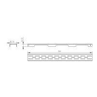 Решетка для линейного трапа Qtap Grate FD600 (BLA) - 1 фото