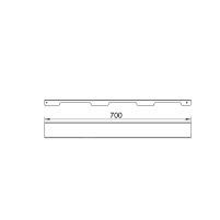 Решітка для лінійного трапу SUS304 Grate FA800 (NKS) Qtap - 1 фото
