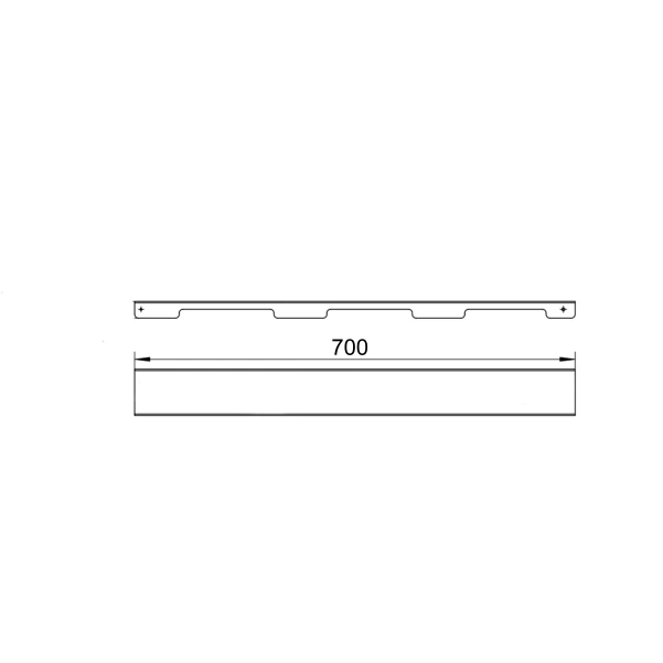Решітка для лінійного трапу SUS304 Grate FA800 (NKS) Qtap - 1 фото