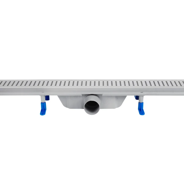 Трап Qtap Dry FF304-600MBLA лінійний з сухим закривом та нержавіючою решіткою 600х73 - 2 фото