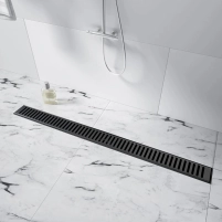 Трап із нержавіючої сталі Qtap Taurus FA800 лінійний із сухим затвором - 5 фото